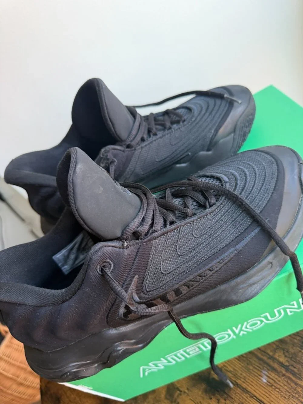 Nike Giannis Immortality 4 Triple Black Basketball Shoes Men’s 8